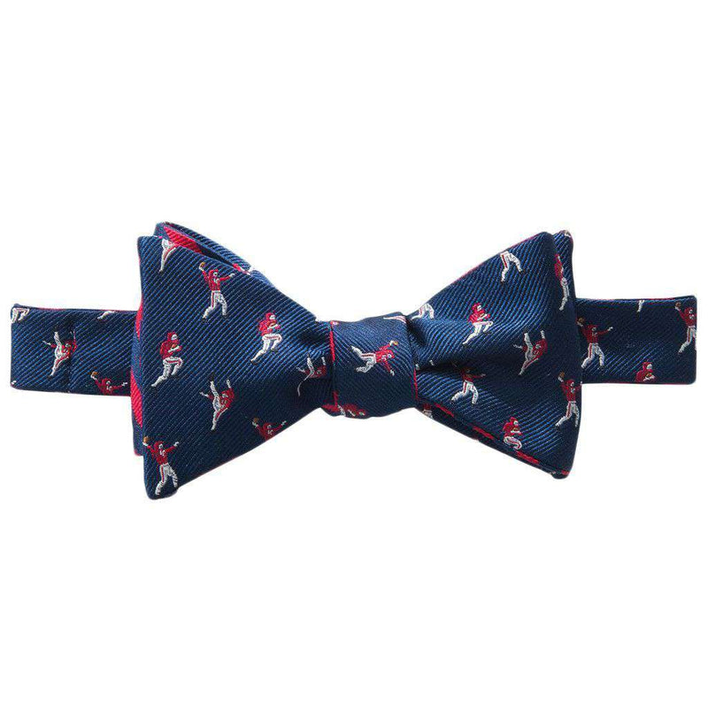 The Hangtime Reversible Bow Tie in Navy & Varsity Red by Southern Tide - Country Club Prep