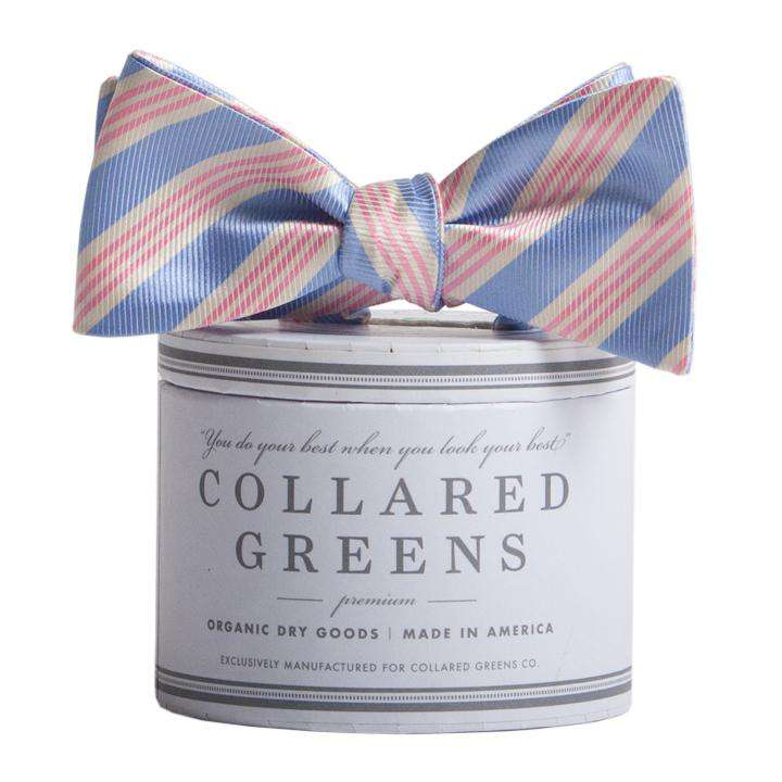 The Homestead Bow in Blue and Pink by Collared Greens - Country Club Prep