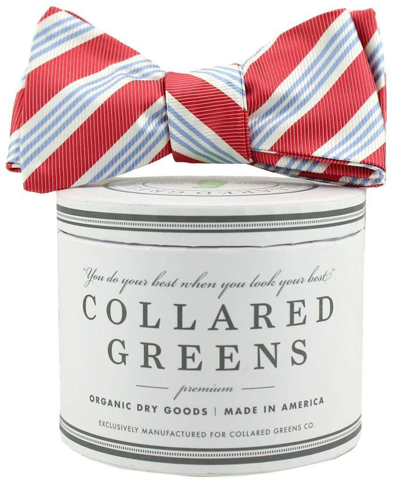 The Homestead Bow in Red and Blue by Collared Greens - Country Club Prep