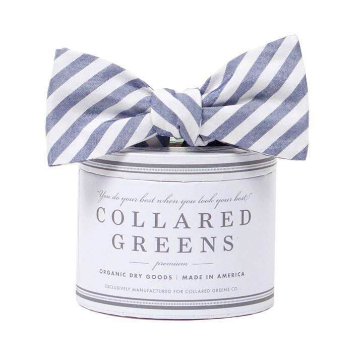 The Kiawah Bow in Navy and White by Collared Greens - Country Club Prep
