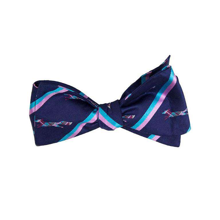 The Longshanks Bow Tie in Navy by Dogwood Black - Country Club Prep