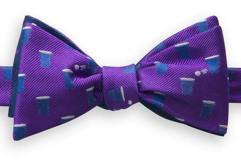 The Splash Bow Tie in Regal Purple and Navy by Southern Tide - Country Club Prep