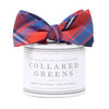 The Spyglass Plaid Bow in Blue and Red by Collared Greens - Country Club Prep