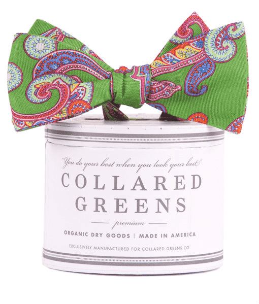The Wood Bow in Green by Collared Greens - Country Club Prep