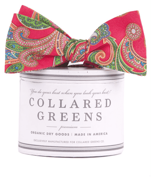 The Wood Bow in Red by Collared Greens - Country Club Prep