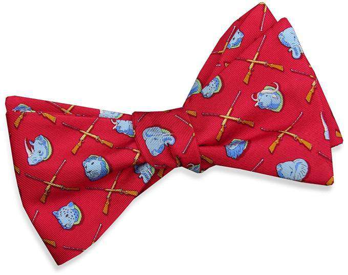 Trophy Room Bow Tie in Red by Bird Dog Bay - Country Club Prep