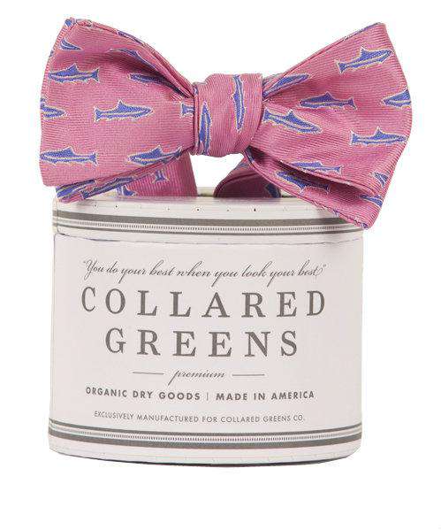 Trout Bow in Pink  by Collared Greens - Country Club Prep