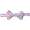 Two Color Skipjack Seersucker Bow Tie in Pink and Ocean Channel by Southern Tide - Country Club Prep