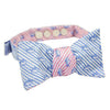Two Color Skipjack Seersucker Bow Tie in Pink and Ocean Channel by Southern Tide - Country Club Prep