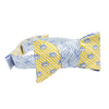 Two Color Skipjack Seersucker Bow Tie in Sunglow and Ocean Channel by Southern Tide - Country Club Prep