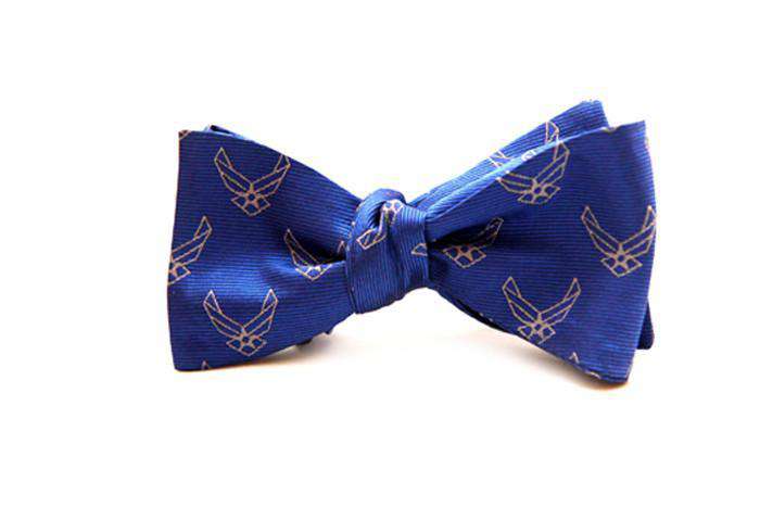 U.S. Air Force Bow Tie in Blue by Dogwood Black - Country Club Prep