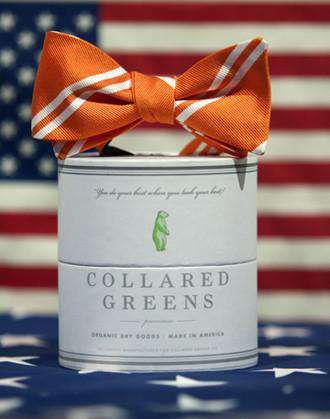 Venable Bow in Orange by Collared Greens - Country Club Prep