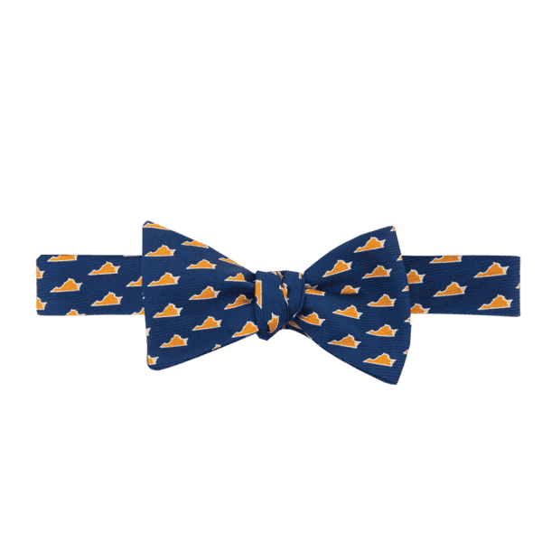 Virginia Charlottesville Gameday Bowtie in Navy by State Traditions and Southern Proper - Country Club Prep