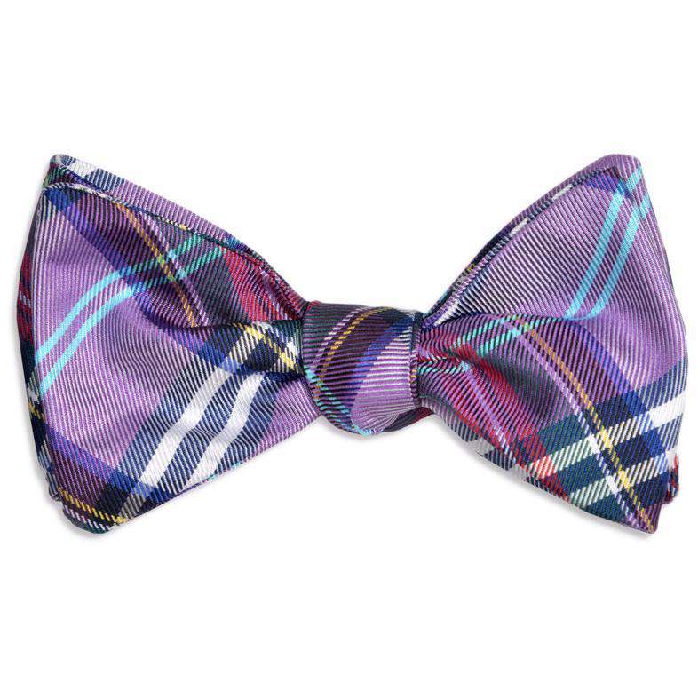 Westbrook Bow Tie in Purple Plaid by High Cotton - Country Club Prep