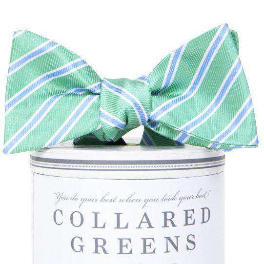 Whitman Bow Tie in Teal & Blue by Collared Greens - Country Club Prep
