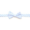 Wide Carolina Blue Stripe Bow Tie by High Cotton - Country Club Prep