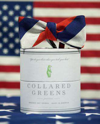 Winston Bow in Red/White/Blue by Collared Greens - Country Club Prep