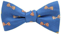 Woven Bow Tie Pattern Bow Tie in Blue by Southern Proper - Country Club Prep