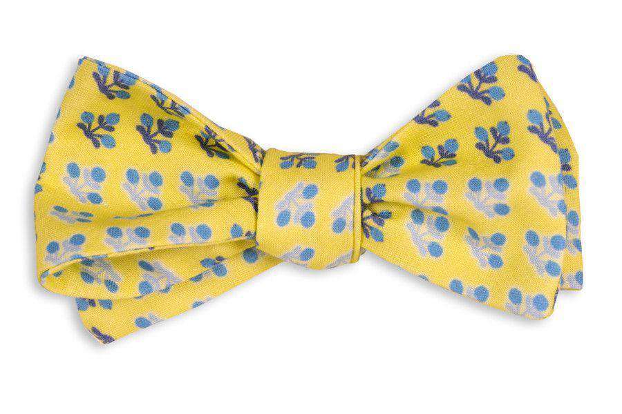 Yellow Batik Bow Tie by High Cotton - Country Club Prep