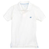 Boy's Skipjack Polo in Classic White by Southern Tide - Country Club Prep