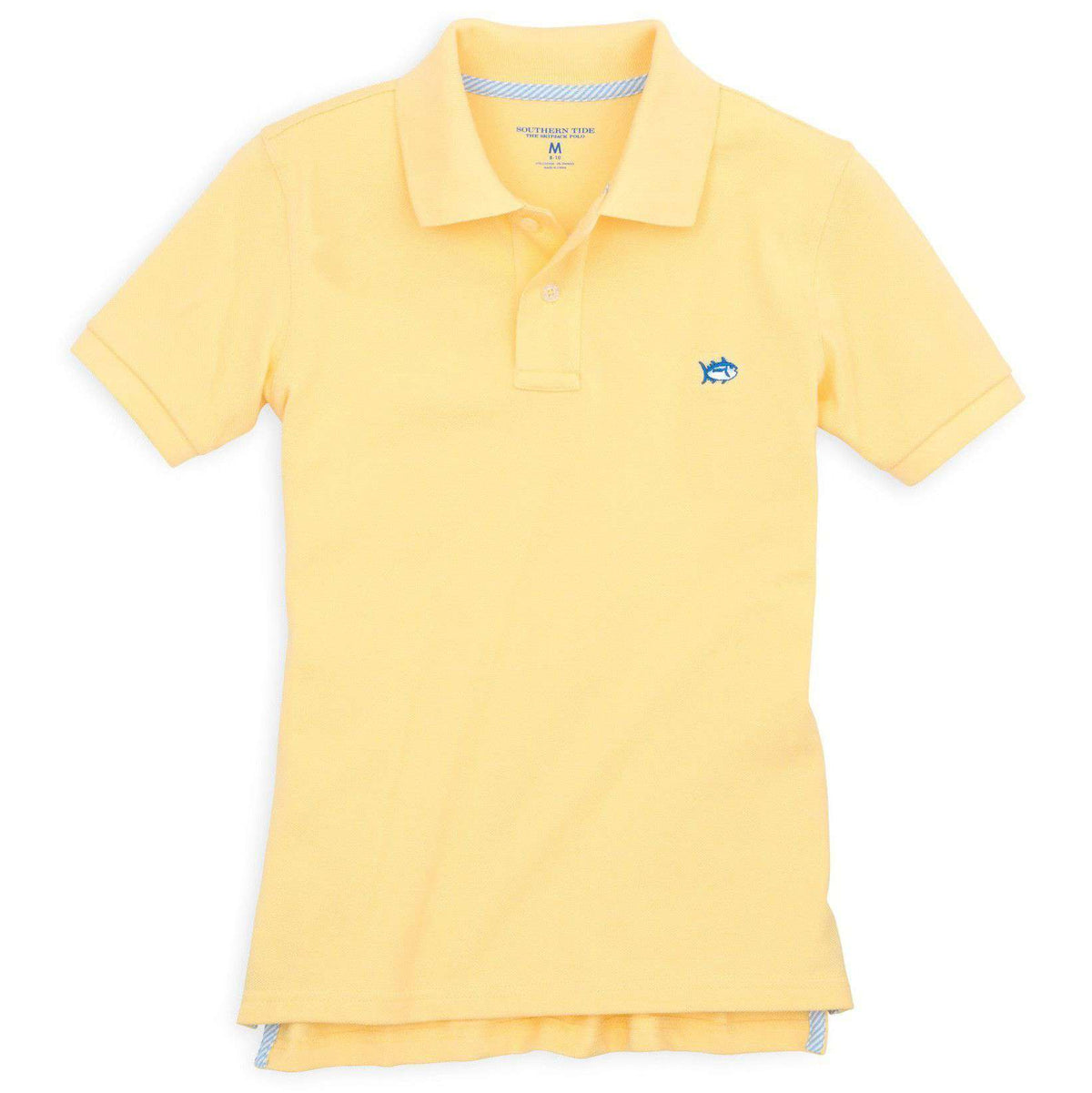 Boy's Skipjack Polo in Pineapple by Southern Tide - Country Club Prep