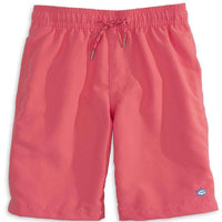 Boy's Solid Swim Trunk in Sunset by Southern Tide - Country Club Prep