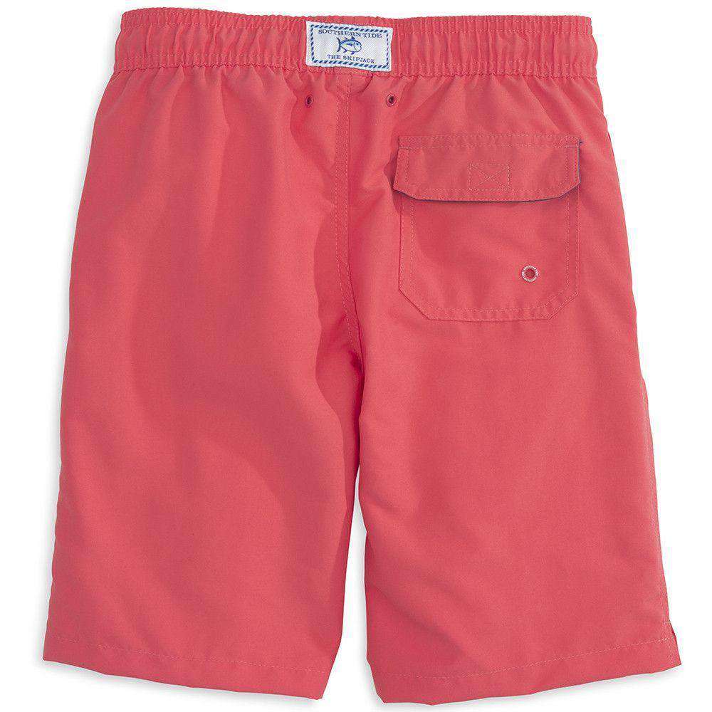 Boy's Solid Swim Trunk in Sunset by Southern Tide - Country Club Prep