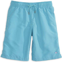 Boy's Solid Swim Trunk in Turquoise by Southern Tide - Country Club Prep