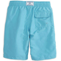 Boy's Solid Swim Trunk in Turquoise by Southern Tide - Country Club Prep