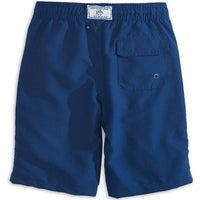 Boy's Solid Swim Trunk in Yacht Blue by Southern Tide - Country Club Prep