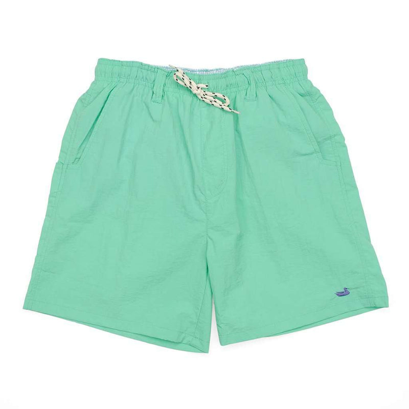 YOUTH Dockside Swim Trunk in Bimini Green by Southern Marsh - Country Club Prep