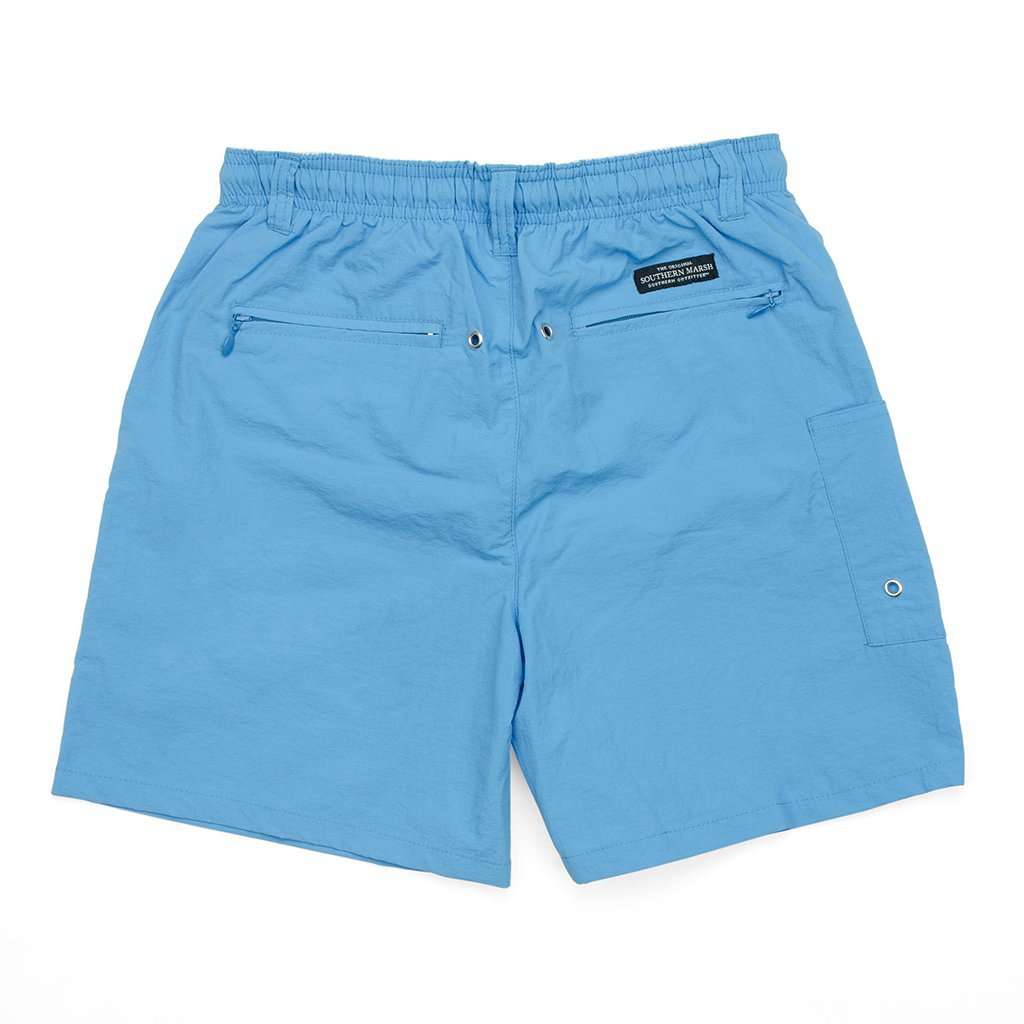 YOUTH Dockside Swim Trunk in Breaker Blue by Southern Marsh - Country Club Prep