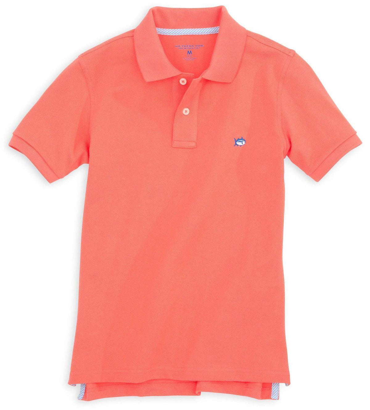 Boy's Skipjack Polo in Nautical Orange by Southern Tide - Country Club Prep