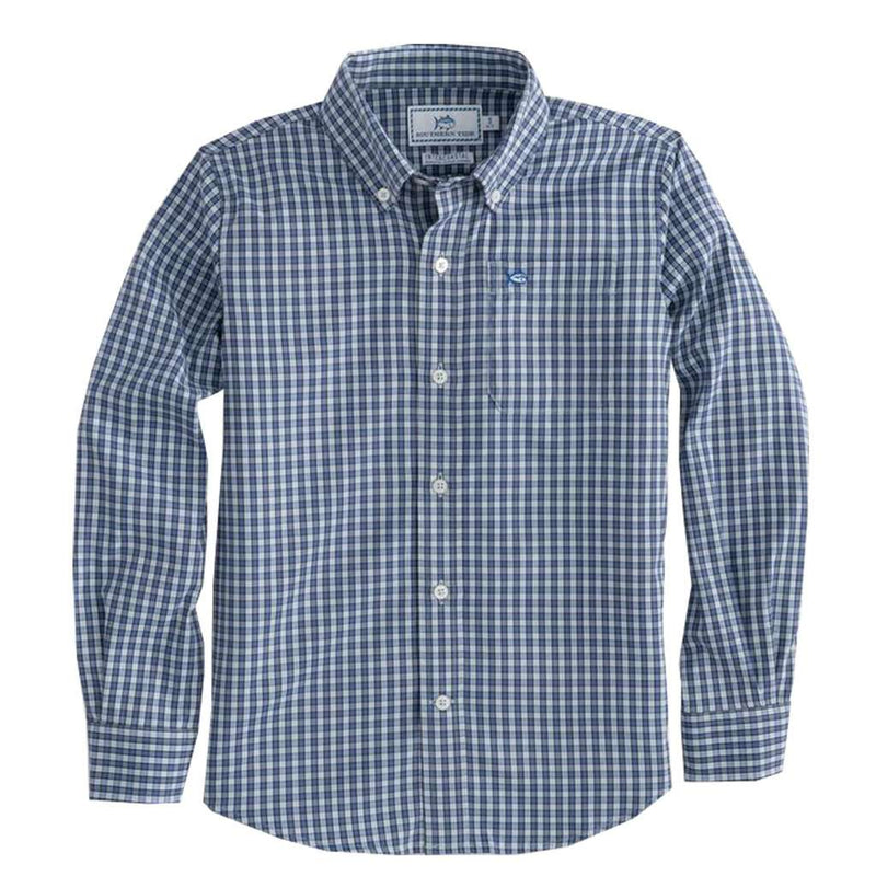 Boys' Bluefin Intercoastal Check Shirt by Southern Tide - Country Club Prep