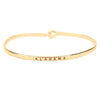 Alabama Engraved Brass Hook Bracelet in Gold by Country Club Prep - Country Club Prep