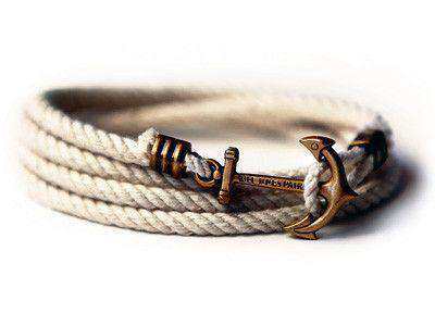 Atlantic Whalers Lanyard Hitch Bracelet by Kiel James Patrick - Country Club Prep