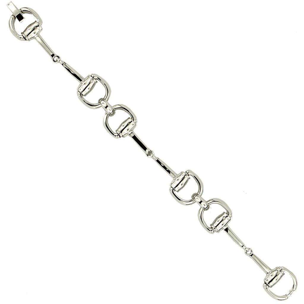 Bit Link Bracelet in Silver by Pink Pineapple - Country Club Prep