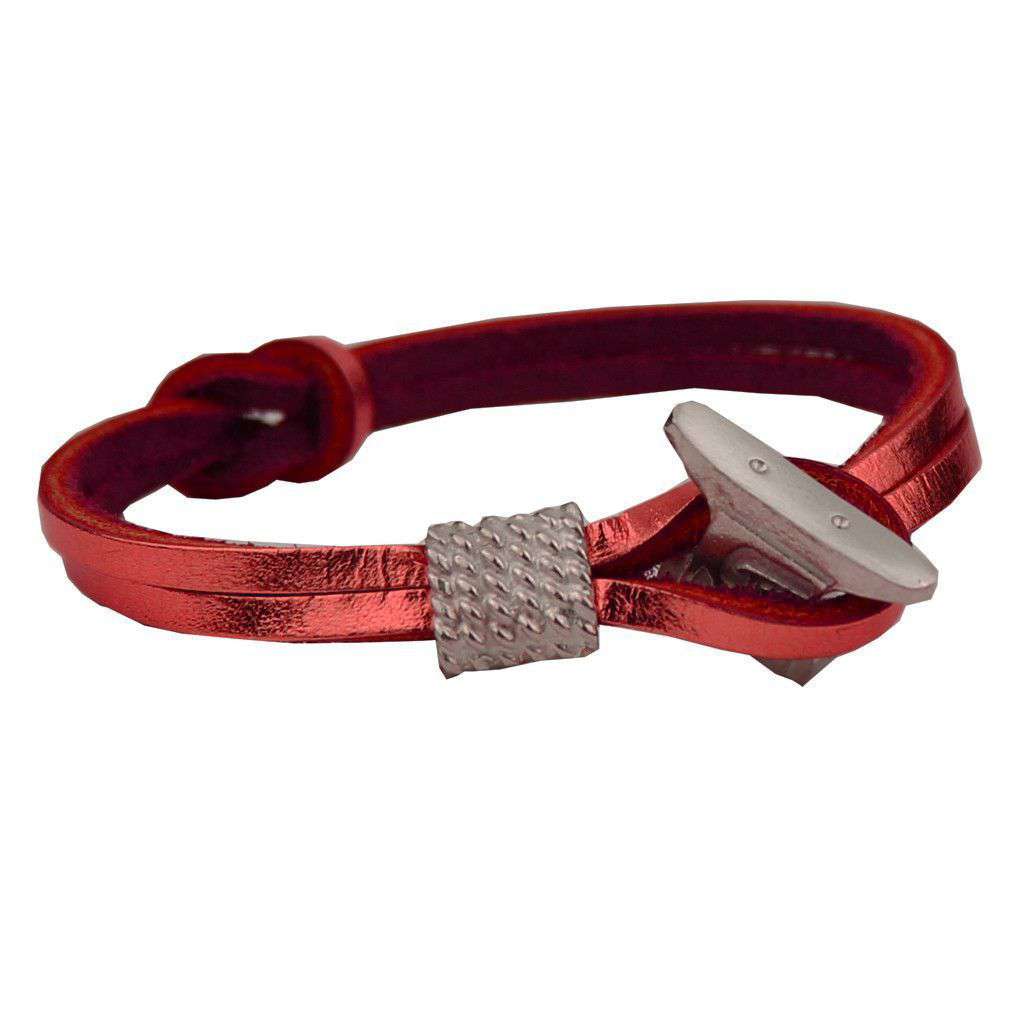 Boat Shoe Lace Bracelet in Coral by Category 5 Boat Shoes small