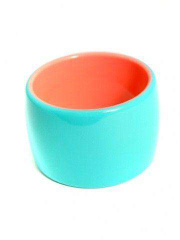 Bracelet in Turquoise/Coral by Zenzii - Country Club Prep