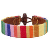 Downing Stripe Needlepoint Bracelet by Smathers & Branson - Country Club Prep