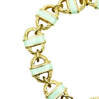 Enamel Basket Bracelet in Mint by Fornash - Country Club Prep