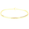 Florida Engraved Brass Hook Bracelet in Gold by Country Club Prep - Country Club Prep