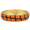Gecko Bangle in Burnt Orange and Purple by Fornash - Country Club Prep
