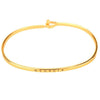 Georgia Engraved Brass Hook Bracelet in Gold by Country Club Prep - Country Club Prep