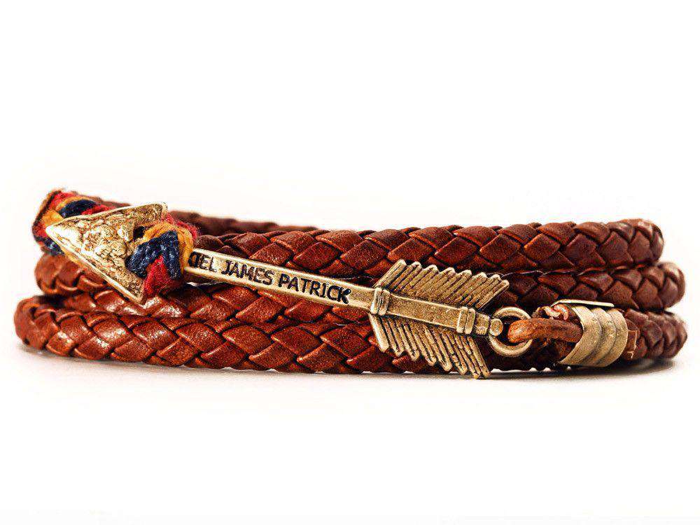 Geronimo Basin Leather Archer Bracelet by Kiel James Patrick - Country Club Prep