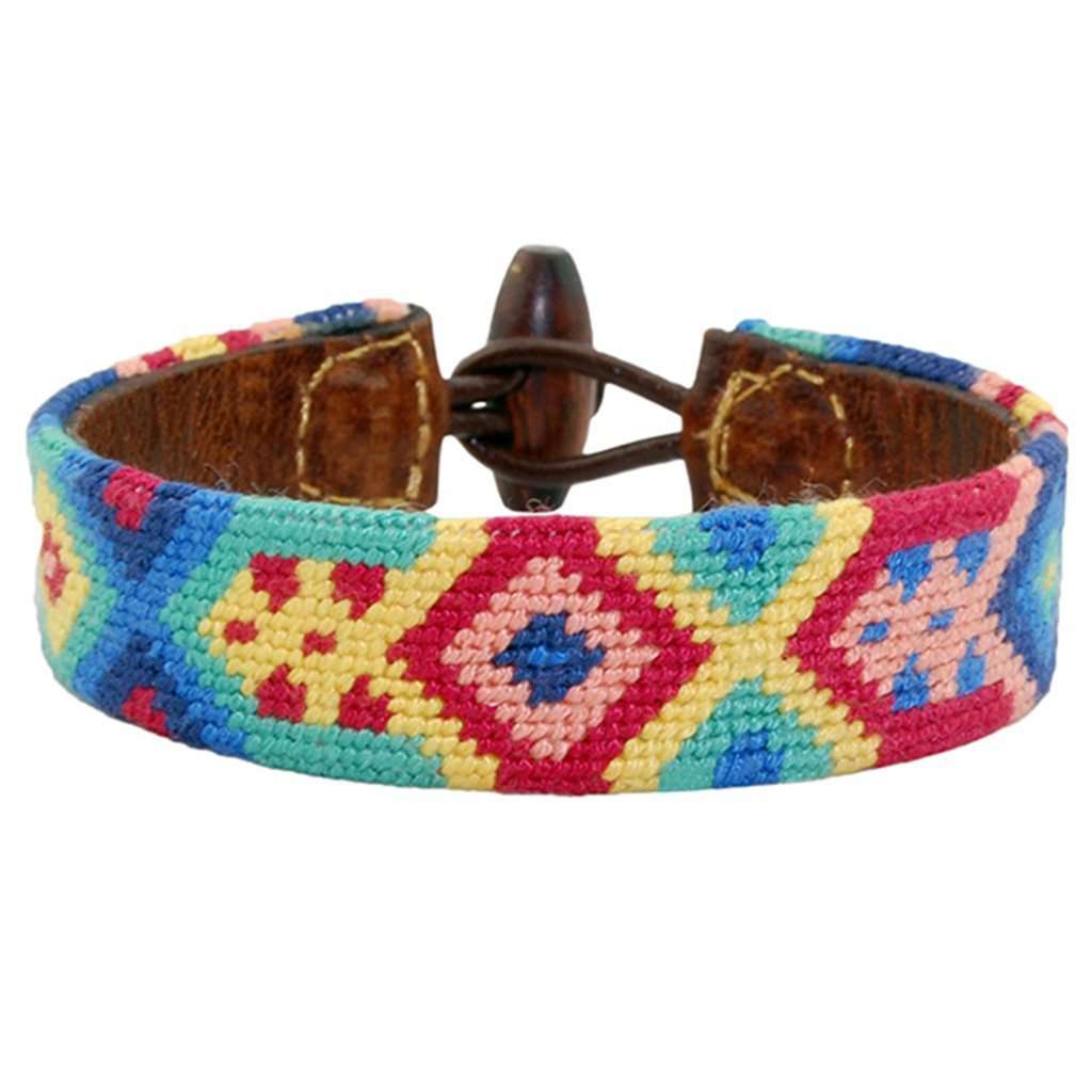 Kaleidoscope Needlepoint Bracelet by Smathers & Branson - Country Club Prep