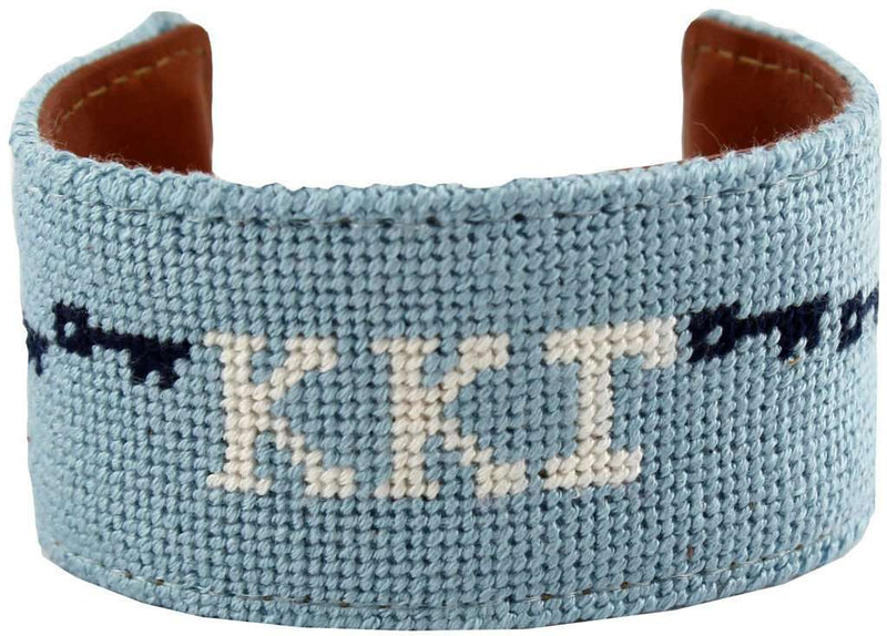 Kappa Kappa Gamma Keys Needlepoint Cuff Bracelet by York Designs - Country Club Prep