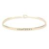 Kentucky Engraved Brass Hook Bracelet in Gold by Country Club Prep - Country Club Prep