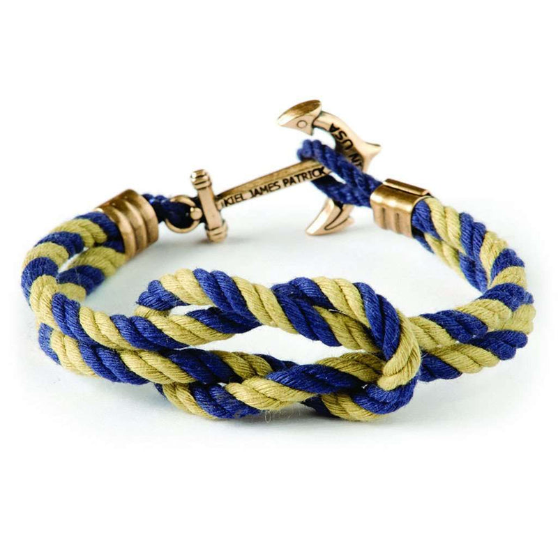 Khaki Sailor Knot Bracelet by Kiel James Patrick - Country Club Prep