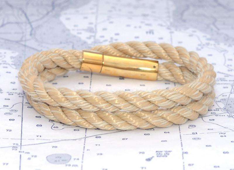 Limited Edition Vintage Wrap Bracelet in Natural Tan by Lemon & Line - Country Club Prep